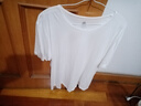 AB男T恤全棉圆领打底透气汗衫舒适宽松男短袖老人衫睡衣家居服 白色 XL 实拍图