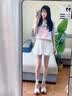 迪芙斯星期六旗下老爹鞋女款2025年新款夏季增高厚底透气休闲运动鞋百搭 米色/红色 37 实拍图