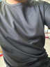 策息冰丝纯色短袖t恤男士夏季凉感透气半袖学生休闲百搭男装速干运动 黑色+深灰 2XL -建议130-145斤左右 实拍图