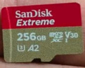 闪迪（SanDisk）256GB TF(MicroSD)内存卡 4K极速金卡A2 V30 U3行车记录仪 运动相机无人机 监控存储卡 读190MB/s 实拍图