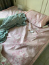 富安娜家纺 冰丝凉席单人席子1.5米双人提花席三件套 粉色 三件套- 1.8米床- 180cm*200cm 实拍图