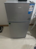 奥克斯小冰箱家用小型迷你冷藏冷冻两用出租房宿舍用节能省电寝室办公室电冰箱 【升级净化去味】56A176DW银【节能省电】 实拍图