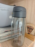 特百惠（Tupperware）乐趣550ML塑料杯夏季男女学生便携运动水杯子大容量双饮口 都市灰 实拍图