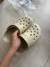 卡骆驰crocs经典云朵老爹鞋洞洞鞋时尚百搭女鞋拖鞋一脚蹬|206750 骨白色-2Y2(含智必星) 38 (240mm) 实拍图