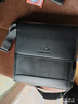 北狐商务真皮男包牛皮单肩包手提包复古斜挎软包竖款男士背包休闲胸包 黑色大号 实拍图
