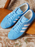 adidas「T头鞋」VL COURT复古休闲板板鞋德训鞋男女阿迪达斯轻运动   蓝色/亮白/树脂黄   37 实拍图