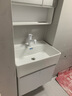 鲸品小户型浴室柜组合蜂窝铝洗漱台小尺寸加深洗手盆柜迷你窄款洗脸盆 G60x42cm白色吊柜加深盆+漱口抽拉 配智能圆弧层架镜柜 实拍图