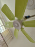 骆驼电风扇家用小吊扇小型迷你静音制冷柔风扇宿舍学生蚊帐床上大风力 六叶吊扇(绿色) 标配+3米延长线+2片叶 实拍图