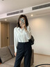 伯德小姐白色职业衬衫女春夏面试正装上衣西装内搭职场高级感衬衣 实拍图