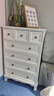 爱迪威五斗柜实木特价清仓卧室抽屉储物柜客厅收纳柜子家用五斗橱斗柜 60cm长5层米白色--整装送货 整装 实拍图