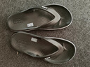 CROCS卡骆驰人字拖男夏季新款户外情侣沙滩鞋涉水鞋拖鞋男鞋凉鞋鞋子女 黑色/白色 43-44 (280mm) 实拍图
