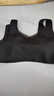 猫人软支撑内衣女大胸显小背心式文胸无痕无钢圈性感聚拢运动胸罩黑L 实拍图