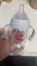 爱得利（evorie）婴儿奶瓶 宽口径双手柄带重力球Tritan奶瓶240ml 灰(6个月+) 实拍图