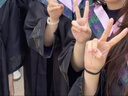勤思路学位学士服毕业礼服大学生男女学院风工科本科文科硕士博士导师袍 学士服粉领文科-纸板帽 M（110斤-130斤） 实拍图