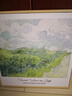 梵高莫奈原木风小清新装饰挂画世界名画客厅餐厅小众油画 F款梵高《绿色麦田》 40*40cm 原木色木纹框+油画布 实拍图