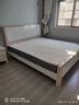 首年全实木床轻奢床现代简约主卧双人床白色高箱储物婚床卧室家具 静音床+天丝乳胶床垫 1.8米*2米框架款 实拍图