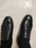 老人头男鞋2025秋冬季新款真皮透气休闲皮鞋男轻便一脚蹬驾车鞋男 单鞋款-黑色 40 实拍图