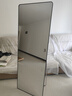 镜子全身镜落地家用女生卧室化妆学生宿舍用大镜子挂墙试衣穿衣镜 经典黑 165*60cm 实拍图
