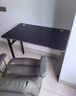 连理之木折叠桌电脑桌家用电竞桌宿舍学习书桌简约办公桌便携单人桌子 可折叠电脑桌黑色100*60*75cm 实拍图