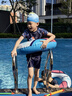 361°儿童泳帽不勒头防水男童游泳帽子硅胶泳帽加大款护耳帽 实拍图