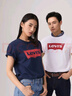 Levi's李维斯情侣美式宽松印花时尚简约舒适潮流纯棉圆领短袖T恤 白色 002A0-0000 XL 实拍图