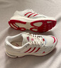 adidas「寻光者」SPIRITAIN 2.0厚底网面老爹鞋阿迪达斯轻运动   奶油白/浅猩红/金属银   38 实拍图