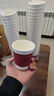 拜杰一次性咖啡杯奶茶豆浆热饮杯纸杯一次性杯子带盖瓦楞杯280ml25只 实拍图