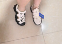 斐乐（FILA）官方猫爪凉鞋女鞋新款溯溪户外沙滩鞋凉拖老爹鞋子 雪白/苔藓绿色-SM 39 实拍图