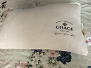洁丽雅（Grace） 枕头枕芯纯棉一对新疆棉A类全棉纤维枕双人高弹舒适颈椎软枕 A类纯棉朴染 【高枕 一对装】 实拍图