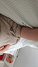 nest designs婴儿竹丽尔短袖连体衣爬服和尚春夏新生儿宝宝包屁衣 暖香褐 90cm （建议80-92cm） 实拍图