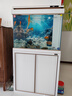 森森（SUNSUN）大型鱼缸底过滤水族箱客厅家用落地玻璃生态金鱼缸 超白款升级底滤 0.8米长35cm宽（黑白可选） 实拍图