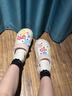 铂呐苓洞洞鞋女新款厚底增高eva可爱外穿居家踩屎感舒适度假沙滩凉拖鞋 白粉色洞洞鞋【星星小熊】 6cm 36-37 偏小一码 实拍图