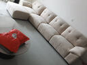 法莎蒂布艺沙发客厅现代简约直排三人位复古奶油云朵沙发雪尼尔 3.65米单扶单+单+单+单扶单 【旗舰版雪尼尔婴儿绒】 实拍图