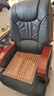 名流都市真皮老板椅豪华商务按摩大班座椅实木办公室可躺坐椅家用电脑转椅 10轮黑色-精选牛皮+搁脚 固定扶手 实木脚 实拍图
