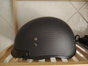 KEAZ摩托车头盔半盔秋冬季碳纤维头盔复古四季男女巡航踏板机车安全帽 3K哑黑 M（57-58cm） 实拍图