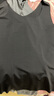 欧迪芬 ORDIFEN吊带背心女冰丝无痕夏季简约舒适小内搭打底衫无袖上衣女士内衣 黑色【不带胸垫】 XL 实拍图