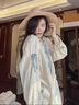 韩姿朵（Hanziduo）双层纱布棉纱情侣睡衣女春秋款纯棉麻长袖夏泡泡纱婴儿棉男家居服 3221女 L 实拍图