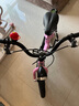 飞鸽【高端】镁合金儿童自行车3-4-6-8岁宝宝男孩女孩脚踏车公主单车 【95装】樱花粉+一体轮+双碟刹 14寸 适合身高95-105CM 实拍图
