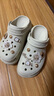 卡骆驰（crocs）男女泡芙洞洞鞋户外休闲时尚厚底一脚蹬沙滩鞋 207521-2Y2 37-38 实拍图
