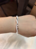 中国珠宝520情人节礼物莫比乌斯环银手镯女足银999镯子送女朋友约30g 实拍图