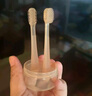 世喜婴儿牙刷0-1岁乳牙刷口腔清洁棒器早早刷2支装新生幼儿硅胶刷套装 实拍图