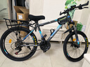 永久（FOREVER）山地自行车男越野单车变速赛车26英寸学生成年大人女成人 钢架辐条-灰青【超强减震 高承重】 24寸24速【适合:140-165cm】 实拍图