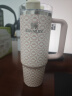 STANLEY巨无霸吸管杯水杯保温杯大容量办公不锈钢杯子887ML-蜜桃向日葵 实拍图