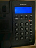 摩托罗拉（Motorola）电话机座机 蓝色背光 显示清晰 免提免打扰 桌墙两用 家用办公 有绳固定电话机 CT220黑色 实拍图