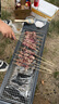 德旅烧烤炉不锈钢烧烤架子户外露营便携式可折叠木炭烤肉架家庭碳烤架 实拍图