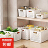 京东物流 零食杂物收纳箱玩具整理筐家用橱柜置物篮子储物塑料箱 北欧白-小号 3个装 实拍图