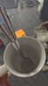 炊大皇陶瓷杯马克杯茶杯 经典黑白泡茶杯咖啡杯早餐杯果汁水杯白色420ml 实拍图