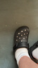 crocs卡骆驰蜗轮洞洞鞋|208776 黑色-001 41/42(260mm)  实拍图