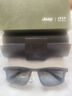 Jeep吉普超轻商务休闲半框近视眼镜架男磁吸偏光夹片套镜记忆钛T8039 镜架+依视路钻晶膜岩 1.60镜片 实拍图