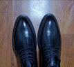 阿猫顿  商务皮鞋男正装鞋休闲系带英伦皮鞋男士伴郎新郎结婚西装鞋子 炫耀黑升级版 39 实拍图